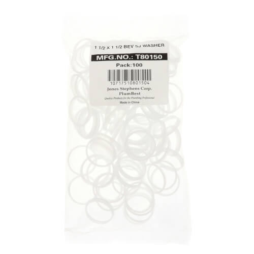 Main product image of 1-1/2" Poly Beveled Slip Joint Washer (Box of 100)