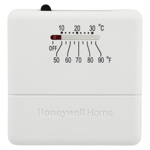 Main product image of T812, Heat Only, Square Thermostat, w/ Pos Off Switch, T812A1010