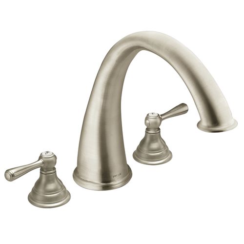 Main product image of Kingsley Brushed Nickel 2 Handle High Arc Roman Tub Faucet, T920BN