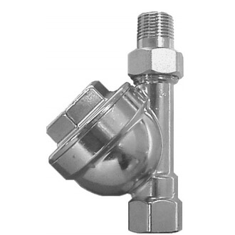 Main product image of TA-1-A 1" Angle Thermostatic Trap Cast Brass Body