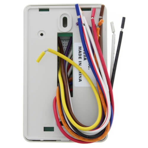 Main product image of 3 Speed Fan Coil Heat/Cool/Off Programmable Thermostat w/ Wire Leads & 2 Covers (White)