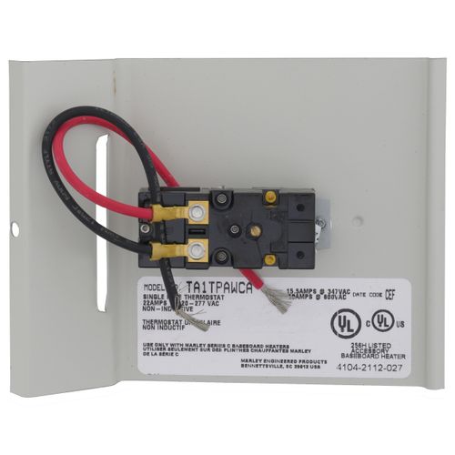 Main product image of Single-Pole Tamperproof Baseboard Thermostat, 22 A (40° to 100°F)