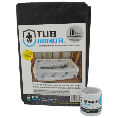 Main product image of 30" x 60" Standard Tub Armor Bathtub Protection System for Standard and Short Tubs