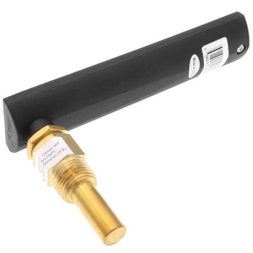 Main product image of 5" 5AS Angle Thermometer with Thermowell (20°F to 180°F & -5°C to 80°C)