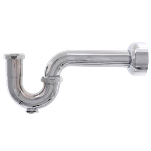 Main product image of 1-1/2" Chrome Plated Brass P-Trap w/Box Escutcheon, 17 GA w/CO