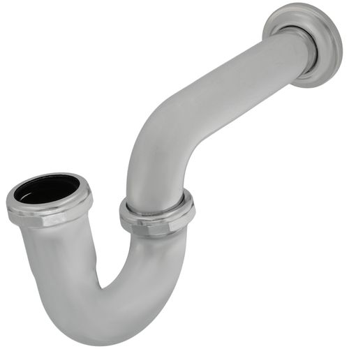 1-1/2" Chrome Plated Brass P-Trap, 17 GA L/CO