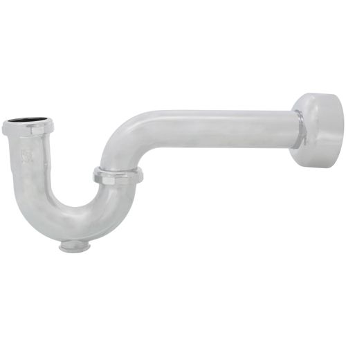 Main product image of 1-1/2" Chrome Plated Brass P-Trap w/ Box Escutcheon, 20 GA with Cleanout