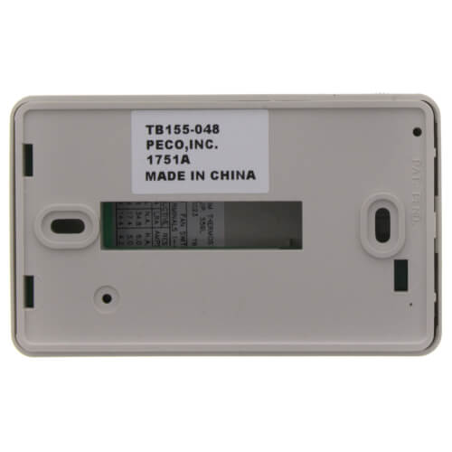 Main product image of 3 Speed Fan Coil On/Off Programmable Thermostat w/ Terminal Block & 2 Covers (White)