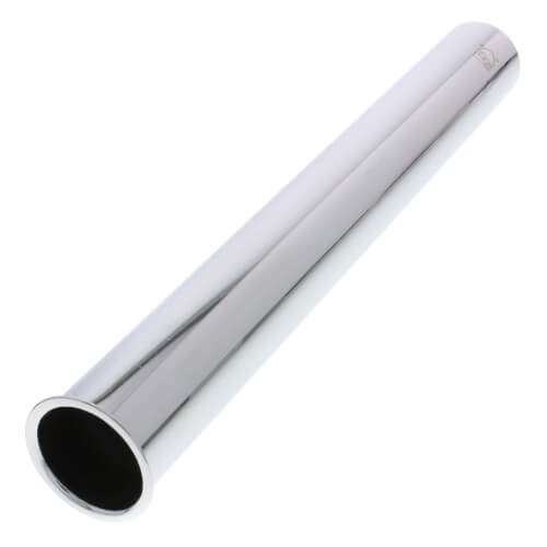 Main product image of 1-1/2" x 12", 17 GA, CP Flanged Tailpiece