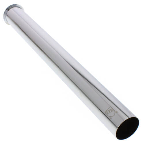 Main product image of 1-1/4" x 12", 22 GA, CP Flanged Tailpiece