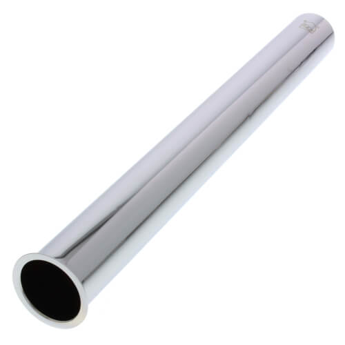 Main product image of 1-1/4" x 12", 22 GA, CP Flanged Tailpiece