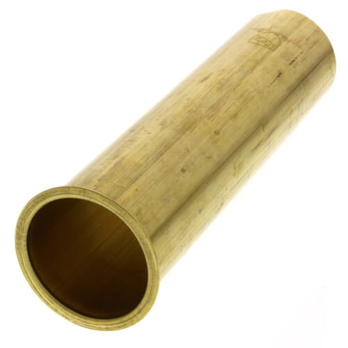 Main product image of 1-1/2" x 6", 22 GA, RB Flanged Tailpiece (Rough Brass)