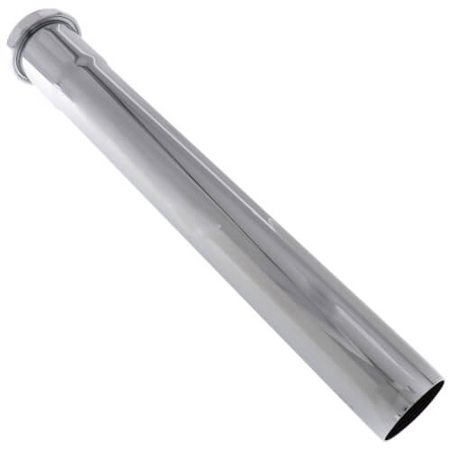 Main product image of 1-1/2" x 12", 17 Gauge, Slip Joint Extension Tube (Chrome Plated)