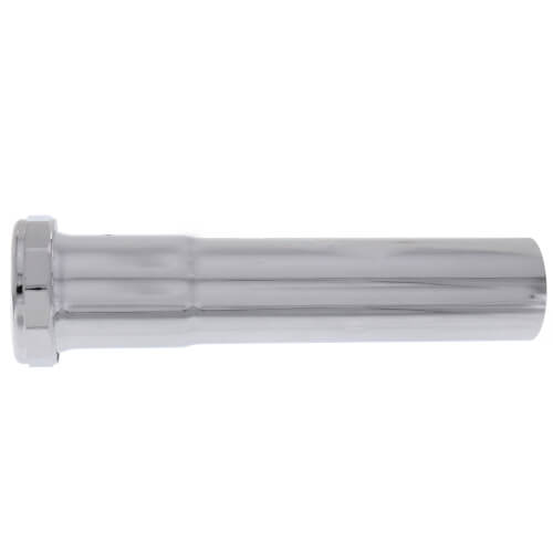 Main product image of 1-1/4" x 6", 22 Gauge, Slip Joint Extension Tube (Chrome Plated) w/ Nuts and Washers