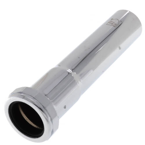 Main product image of 1-1/4" x 6", 22 Gauge, Slip Joint Extension Tube (Chrome Plated) w/ Nuts and Washers
