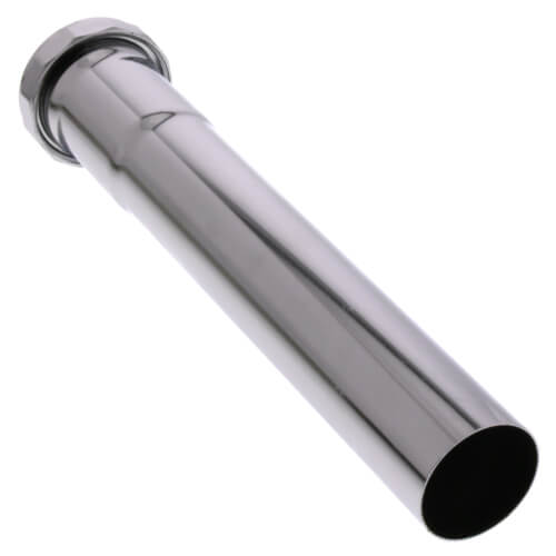 1-1/4" x 8" Chrome Plated Slip Joint Extension Tube, 22 Gauge