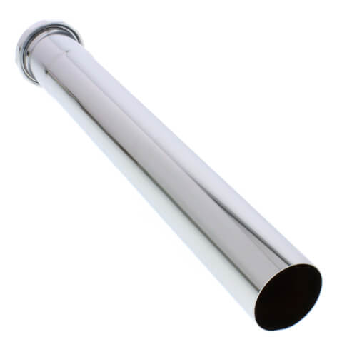 1-1/2" x 12", 22 Gauge, Slip Joint Extension Tube (Chrome Plated)