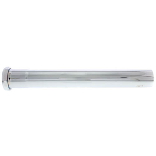 1-1/2" x 12", 22 Gauge, Slip Joint Extension Tube (Chrome Plated)
