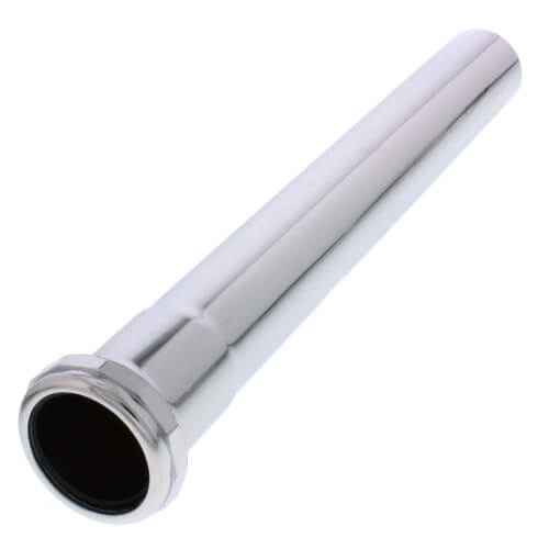 1-1/2" x 12", 22 Gauge, Slip Joint Extension Tube (Chrome Plated)