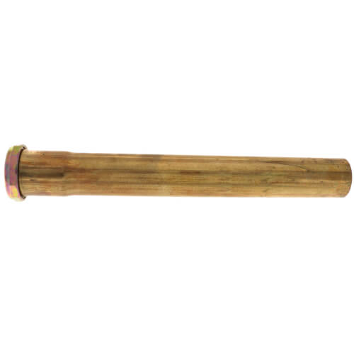 Main product image of 1-1/2" x 12", 17 Gauge, Slip Joint Extension Tube (Rough Brass)