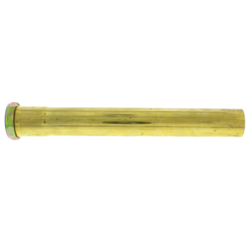 Main product image of 1-1/2" x 12", 20 Gauge, Slip Joint Extension Tube (Rough Brass) w/ Nuts and Washers