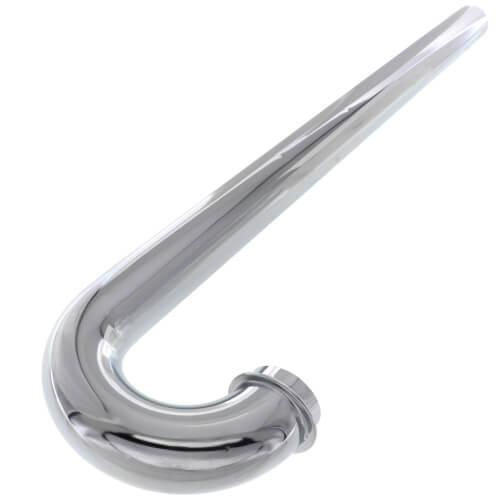 Main product image of 1-1/4" Chrome Plated Brass S-Trap, 17 GA w/Flange