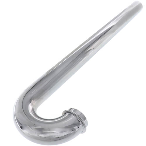 Main product image of 1-1/2" Chrome Plated Brass S-Trap, 17 GA w/Flange