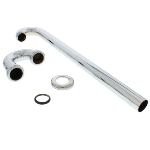 Main product image of 1-1/4" Chrome Plated Brass S-Trap, 20 GA w/Flange