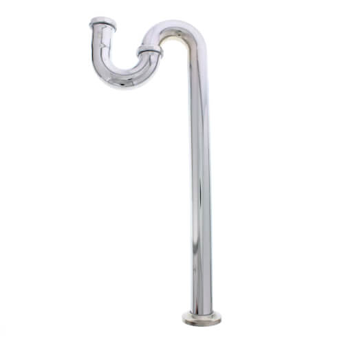 Main product image of 1-1/2" Chrome Plated Brass S-Trap, 22 GA w/ Flange
