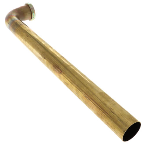 Main product image of 1-1/2" x 18" Rough Brass Slip Joint Waste Bend, 17 GA