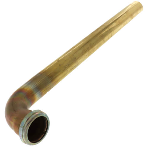 Main product image of 1-1/2" x 18" Rough Brass Slip Joint Waste Bend, 17 GA