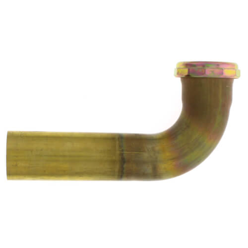 Main product image of 1-1/2" X 6" Rough Brass Slip Joint Waste Bend, 20 GA w/ Nuts & Washers