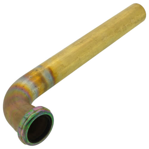Main product image of 1-1/2" x 12" Rough Brass Slip Joint Waste Bend, 22 GA