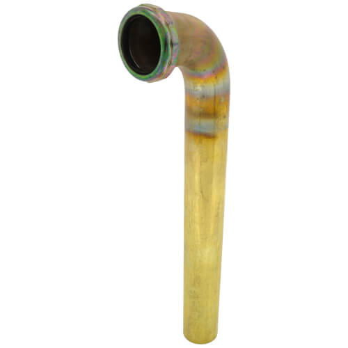 Main product image of 1-1/2" x 12" Rough Brass Slip Joint Waste Bend, 22 GA