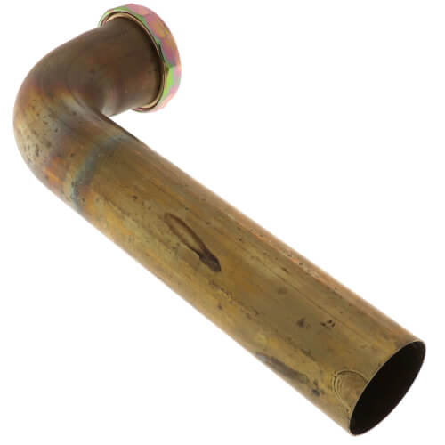 Main product image of 1-1/2" x 8" Rough Brass Slip Joint Waste Bend, 22 GA
