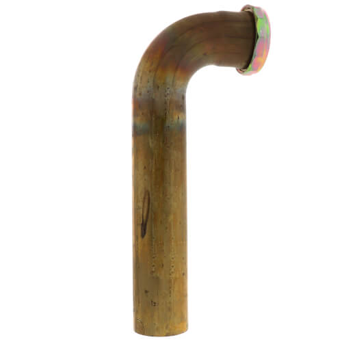 Main product image of 1-1/2" x 8" Rough Brass Slip Joint Waste Bend, 22 GA