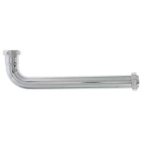 Main product image of 1-1/4" x 12", 17 Gauge, Slip Joint Elbow (Chrome Plated)