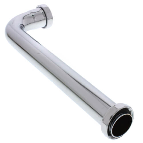 Main product image of 1-1/4" x 12", 17 Gauge, Slip Joint Elbow (Chrome Plated)