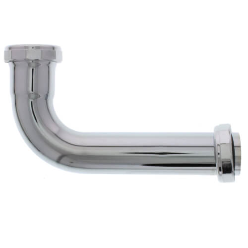Main product image of 1-1/4" x 6", 22 Gauge, Slip Joint Elbow (Chrome Plated)
