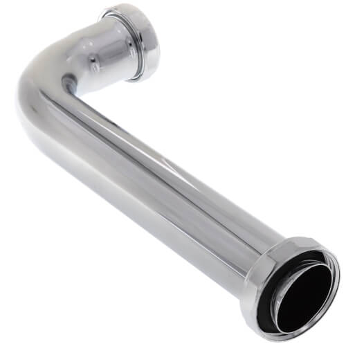 Main product image of 1-1/4" x 8", 22 Gauge, Slip Joint Elbow (Chrome Plated)