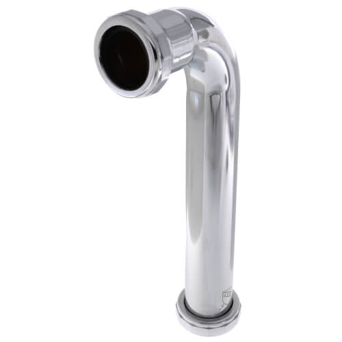 Main product image of 1-1/4" x 8", 22 Gauge, Slip Joint Elbow (Chrome Plated)
