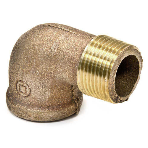 Main product image of 4" Brass 90° Street Elbow, Lead Free (Threaded)