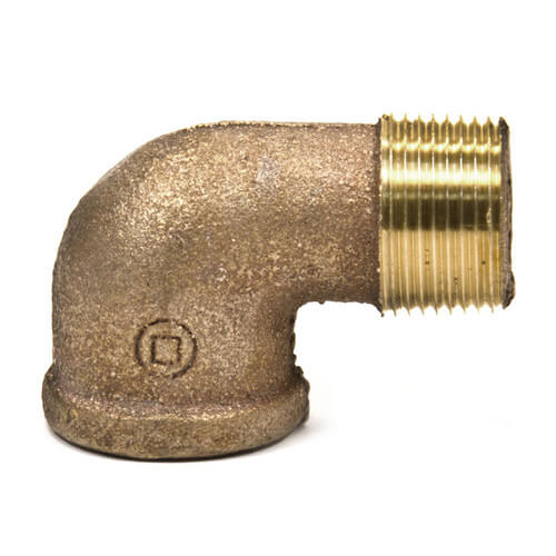 TB7S48 Cello TB7S48 3" Brass 90 Deg Street Elbow (Threaded)