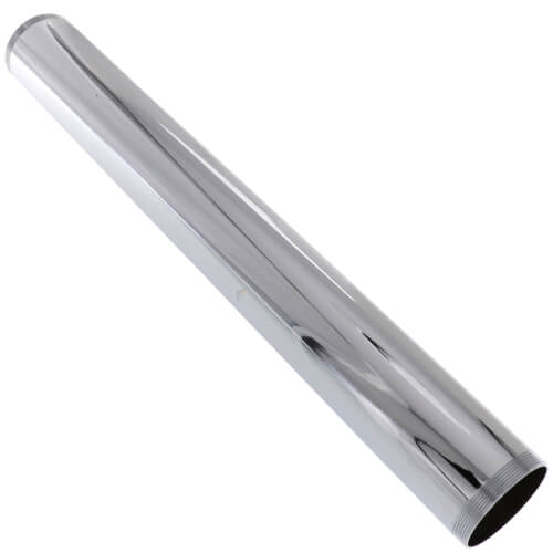 Main product image of 1-1/2" x 12", 17 Gauge, Slip Joint Threaded Tube (Chrome Plated)