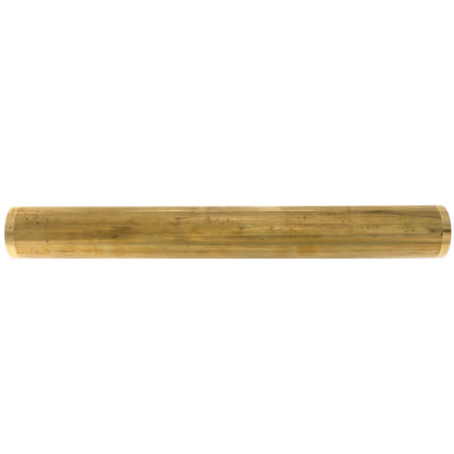 Main product image of 1-1/2" x 12", 17 Gauge, Slip Joint Threaded Tube (Rough Brass)