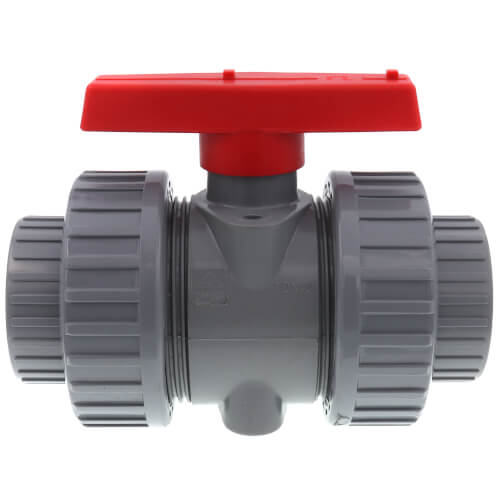Main product image of 1-1/2" CPVC TBB Series True Union Ball Valve w/ EPDM O-Ring - Gray (Socket x Threaded)