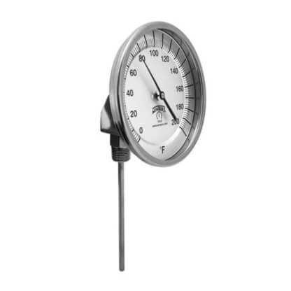 Main product image of 1" TBM Bi-Metal Pocket Thermometer w/ 5" Stem (50- Degree (F) to 500-Degree (F) & 10-Degree (C) to 260-Degree (C))