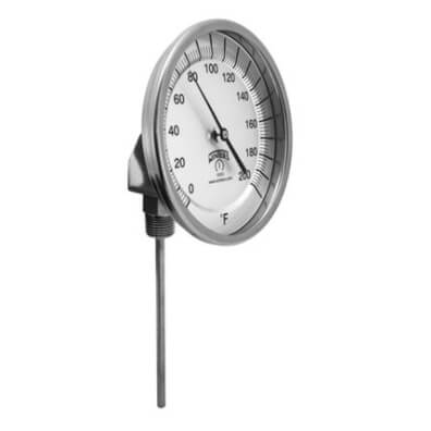 Main product image of 2" TBM Bi-Metal Pocket Thermometer w/ 4" Stem (20-Degree (F) to 240-Degree (F) & -5-Degree (C) to 115-Degree (C))