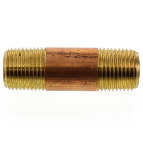 Main product image of 1/2" x 2-1/2" Brass Nipple