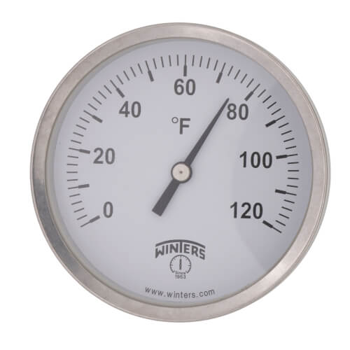 TBT161 Winters Instruments TBT161 31/2" TBT BiMetal Back Mount